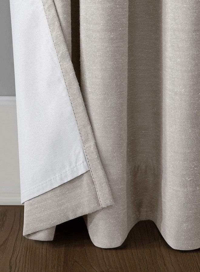 Archaeo Linen Total Blackout Grommet Top Curtain, 52" x 95", Pearl - Image 5